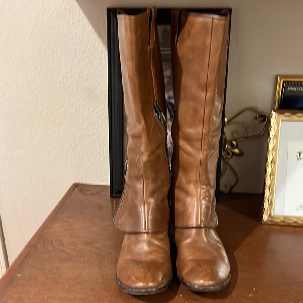 Kork-Ease Brown Heeled Boots